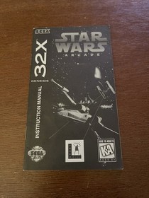 Star Wars Arcade Sega Genesis 32X Manual Only Authentic Very Good Condition