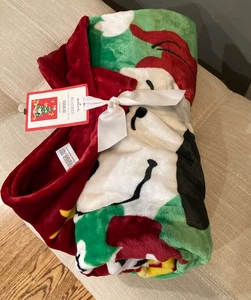 Manta de Navidad Snoopy Peanuts Sello 50X60 | Árbol de Navidad Woodstock - Imagen 1 de 8