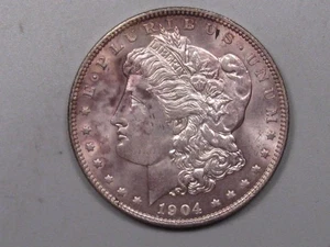 Dólar de plata Morgan 1904-o tono púrpura UNC. #14 - Imagen 1 de 5