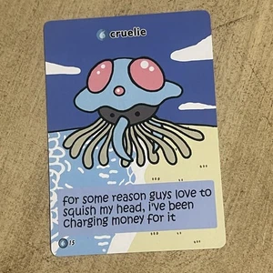 Cruelie Pokiebubies V1 1st Edition Fan Art 15 Chef Ken Lee Pokemon Tentacruel - Picture 1 of 2