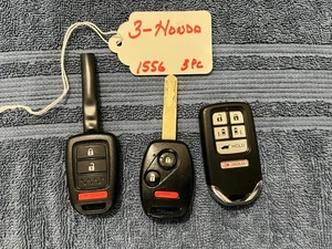 Remote Key Fobs 3 Honda Inv 1556 - Picture 1 of 2