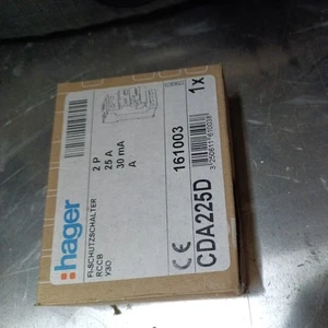 Hager CDA225D Typ A Fehlerstromschutzschalter, 2-polig - 25A - Bild 1 von 1