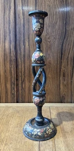 Kashmiri Open Twist Lacquer Lamp - Picture 1 of 5