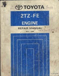 TOYOTA PREVIA,ESTIMA,TARAGO 2TZ-FE 2.4 ENGINE FACTORY WORKSHOP MANUAL 1990-2000 - Picture 1 of 2