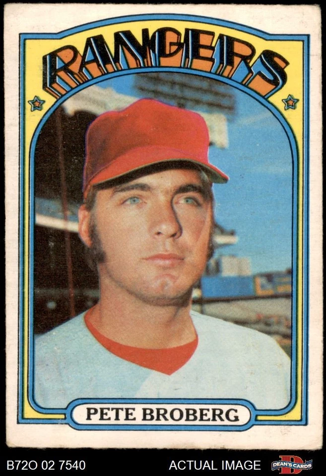 1972 O-Pee-Chee #64 Pete Broberg Rangers RC 3 - VG - Image 1 of 1