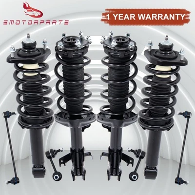 FWD Front + Rear Struts w/Coil Spring & Sway Bars for 2012-2014 Honda CR-V Foto 1 de 4