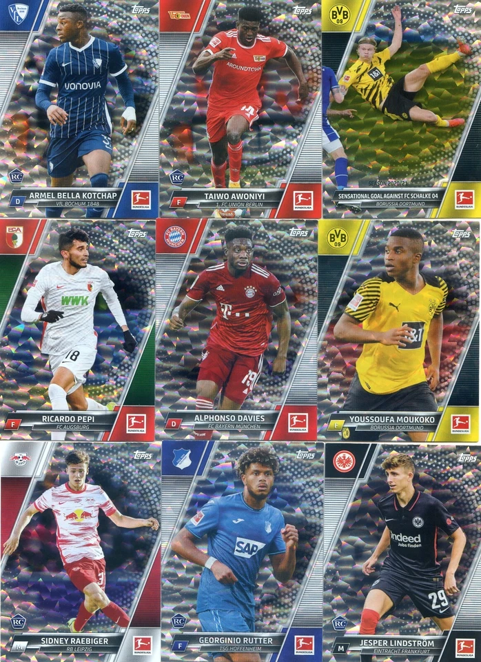 2021-22 Topps Bundesliga PICK YOUR Card for SPECKLE FOIL Set Vets + RC Rookie - Image 1 of 1
