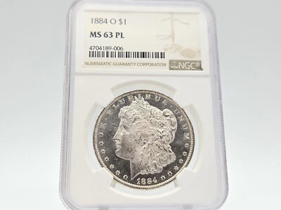 1884-O NGC MS63 PL Morgan Silver Dollar *Bright, Flashy, Beautiful Specimen* 006 - Image 1 of 4