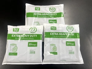 (Extra Heavy Duty) HDPE Tough Garbage Bags Black Home Commercial -73L, 82L, 120L - Picture 1 of 1