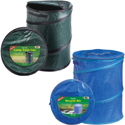 Coghlan's Pop-Up Camp Trash Can/Recycle Bin, Portable Collapsible Camping Basket - Image 1 of 4