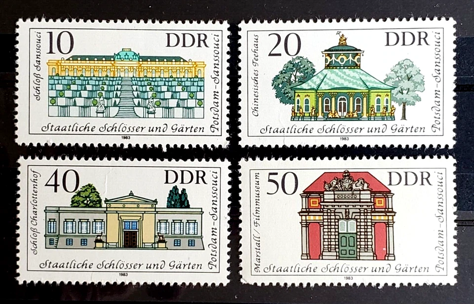 Germany DDR 1983 Potsdam Palaces, Gardens Sc#2373-2376 MNH - Image 1 of 1