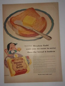 1953 Meadow Gold Butter Advertisement Beatrice Foods Co. - Picture 1 of 1
