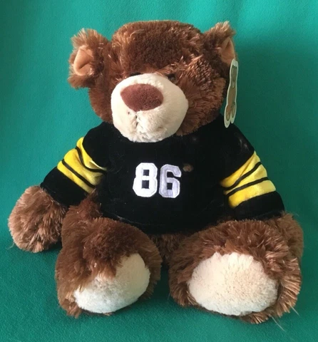 Goffa Plush Teddy Bear NFL Football Pittsburgh Steelers 1998 NWT #38 Samuels Cover