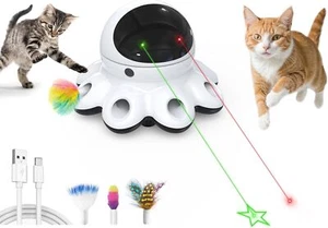 Cat Laser Toy, Interactive Automatic Motion Activated Moving 8 Holes - Picture 1 of 7