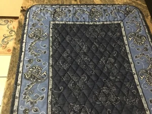 "COUNTRY FRANCÉS AZUL Y AZUL MARINO VENT DU SOL RUNNER, 70"" X 16""" - Imagen 1 de 4