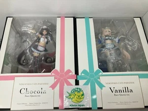 Nekopara Chocola Vanilla Race Queen Ver Set of 2 anime Character Figure Toy 1/7 - Picture 1 of 12