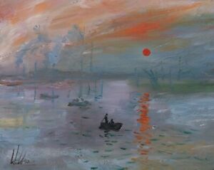 SCOTT WALKER Contemporary Impressionism Art Oil Painting - After Claude Monet 