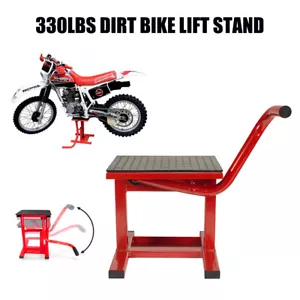 330LBS Motorcycle Lift Stand 150kg Dirt Bike Motorbike Lift Table Work Bench - Picture 1 of 7
