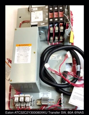 Interruptor de transferencia automática Eaton ATC3C2X30080XKU - 80A/120-480V/3P - sin usar Foto 1 de 4