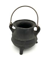 Vintage Cast Iron  Cauldron Decor, 6”
