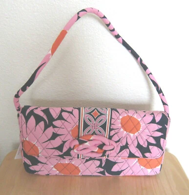 VERA BRADLEY PINK, "KNOT JUST A CLUTCH LOVES ME BREAST CANCER" SHOULDER BAG -NEW - Image 1 of 4