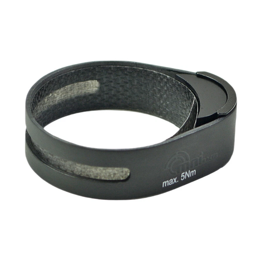 Abrazadera de tija de sillín OMNI Racer WORLDS LIGHTEST CARBON 34,9-35 mm ¡¡SOLO 6 gramos!!  MATE Foto 1 de 4