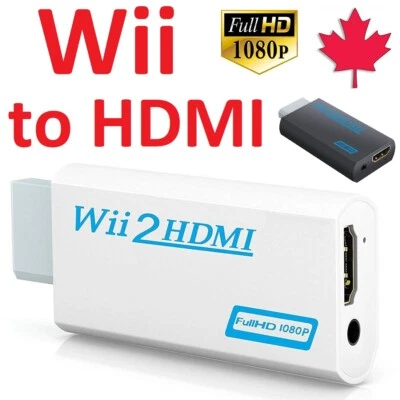 Wii to HDMI Converter Adapter 720p 1080p HD Upscale 3.5mm Audio Output - Image 1 of 4