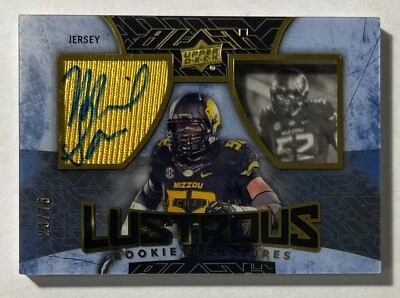 2014 Exquisite Collection Michael Sam UD Black Lustrous RC Auto Jersey 23/75 - Image 1 of 2