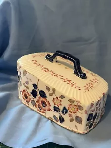 Antique Late Victorian Imari Style Cheese Cover Dome Hamd Painted - Picture 1 of 6