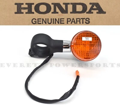 Honda Left Front Turn Signal 10-25 VT1300CX/CXA Fury Blinker Unit New OEM #E184 - Image 1 of 4