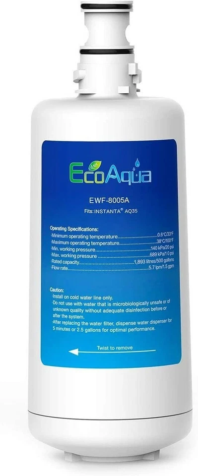 EcoAqua EWF-8005A Water Filter Replacement Compatible With Instanta Models AQ35 - Image 1 of 4