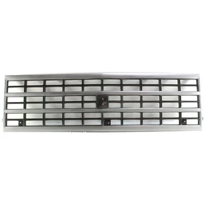 Grille plastic silver shell w/black insert for 1992-1995 Chevrolet G20 & G30 Foto 1 de 4
