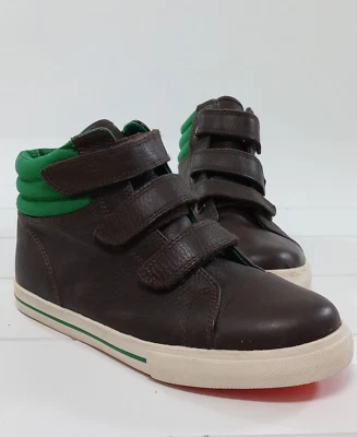 Mini Boden 3 Correas Cuero Marrón Niños Parte Superior Alta Tenis Botas Zapatos Talla 35 EE. UU. 3 Foto 1 de 4