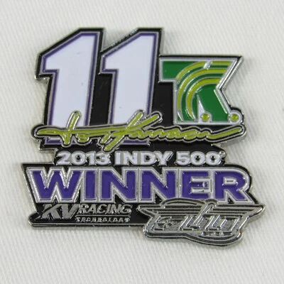 2013 Indy 500 TK Winner Lapel Pin Collector Tony Kanaan #11 KV Racing Technology - Image 1 of 4