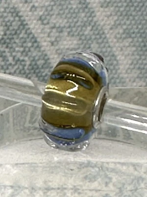 Authentic Trollbeads Water Flow TGLBE-20379, New & Limited Edition, Small Bead - Image 1 of 4