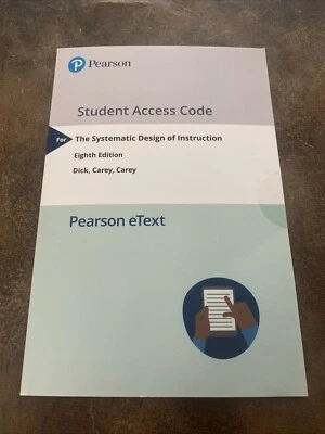 Pearson Student Access Code - The Systemic Design Of Instruction- New Sealed  - Image 1 of 4
