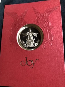 1989 Franklin Mint Bronze Coin & Card, The Holy Family Medal - Picture 1 of 4