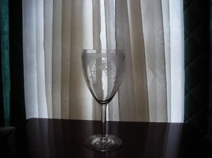1920's Fostoria Virginia Clear Etched #267 Water Goblet Stem #661 ( I Have 8 ) - Picture 1 of 5