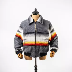 Vintage 90s US Blanket Bomber Jacket - Size Medium - Picture 1 of 8
