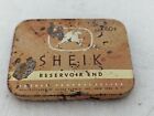 Vintage Sheik Reservoir End Condom Tin Rubber Prophylactics Julius Schmid Ny 60¢