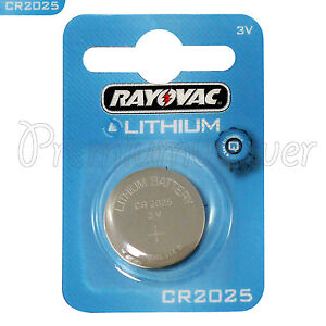 1 x Rayovac CR2025 battery Lithium 3V Coin cell Watch ECR2025 BR2025