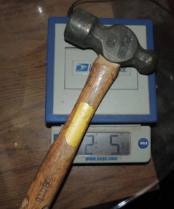 Ampco H-4 Non-Sparking Ball Peen Pein Hammer W/Original Wood Handle (2 lbs. 5oz) - Picture 1 of 22