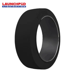 16x7x10-1/2 Tires Wide Track Solid Forklift Press-on Heavy Duty Smooth Tire - Picture 1 of 1
