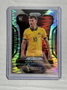 2022 Panini Prizm FIFA World Cup AJDIN HRUSTIC Rookie Pulsar PRIZM RC Australia - Picture 1 of 2