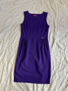 Burberry Viscose Women's Purple Dress Size L / EU 40 - Picture 1 of 5