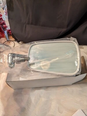 Volkswagen Beetle 1968-1977 Door Mirror Passenger Side Chrome Replacement New - Image 1 of 4