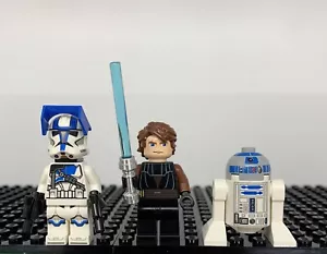 LEGO Star Wars Anakin Skywalker 501st Clone Captain Minifigure Lot Clone Wars - Picture 1 of 2