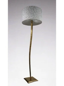 LAMPADA DA TERRA CLASSICA IN FOGLIA ORO CON PARALUME - Picture 1 of 1