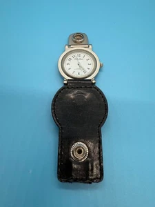 Philip Persio Quartz  Japan Movt  Waterproof Leather Pocket Watch, New Battery - Picture 1 of 5