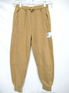 ZARA Kids Size 9 Tan Fleece Joggers Low Sun Patch EUC - Picture 1 of 6